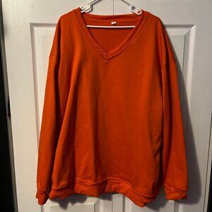 Size 3XL Orange Sweater